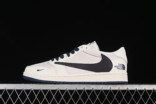 All categories Air Jordan Jordan series basketball shoes Air Jordan 1 Low High-end customized low-top sneakers Travis Scott x Fragment Design x Air Jordan 1 Low OG SP AJ1 Joe 1 North Face joint-off-white dark night purple low-top cultural casual sneakers XY2688-110